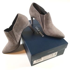Cole Haan Allaire Ankle Heeled Suede Booties
